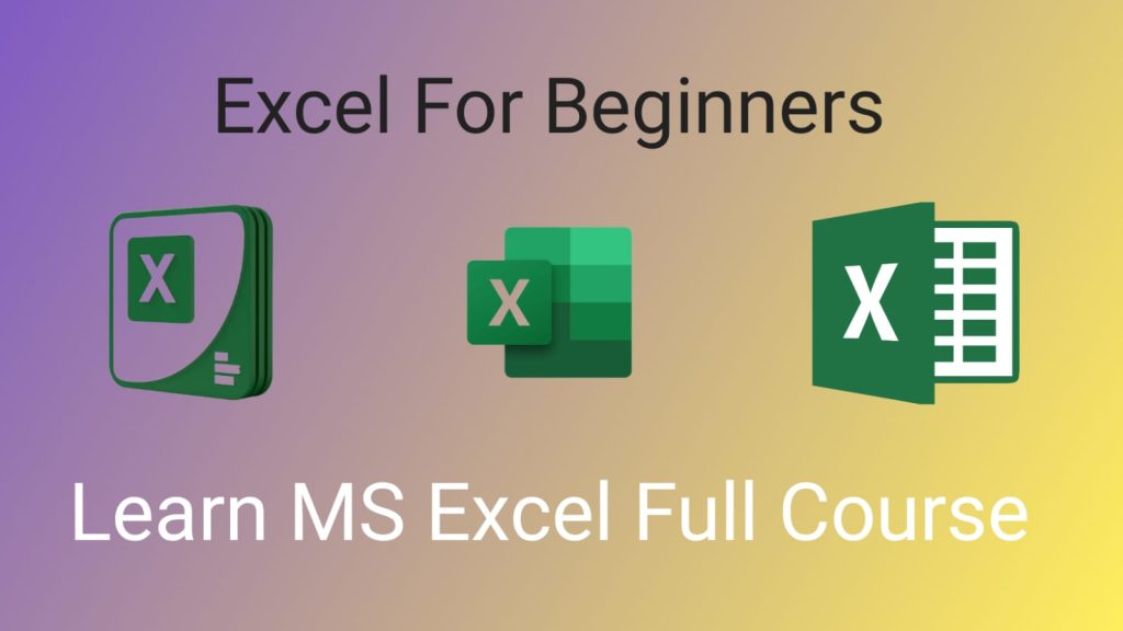 TechsBucket Excel For Beginners