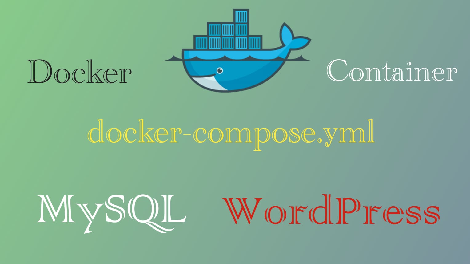 Install MySQL And WordPress With Docker Compose YML