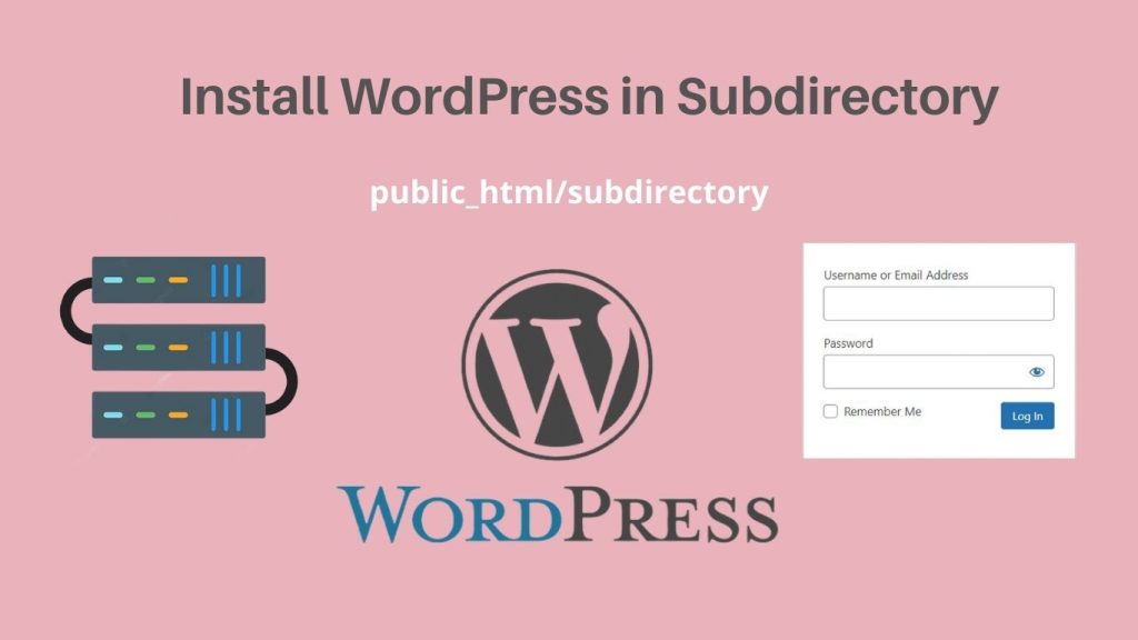 Install WordPress in Subdirectory