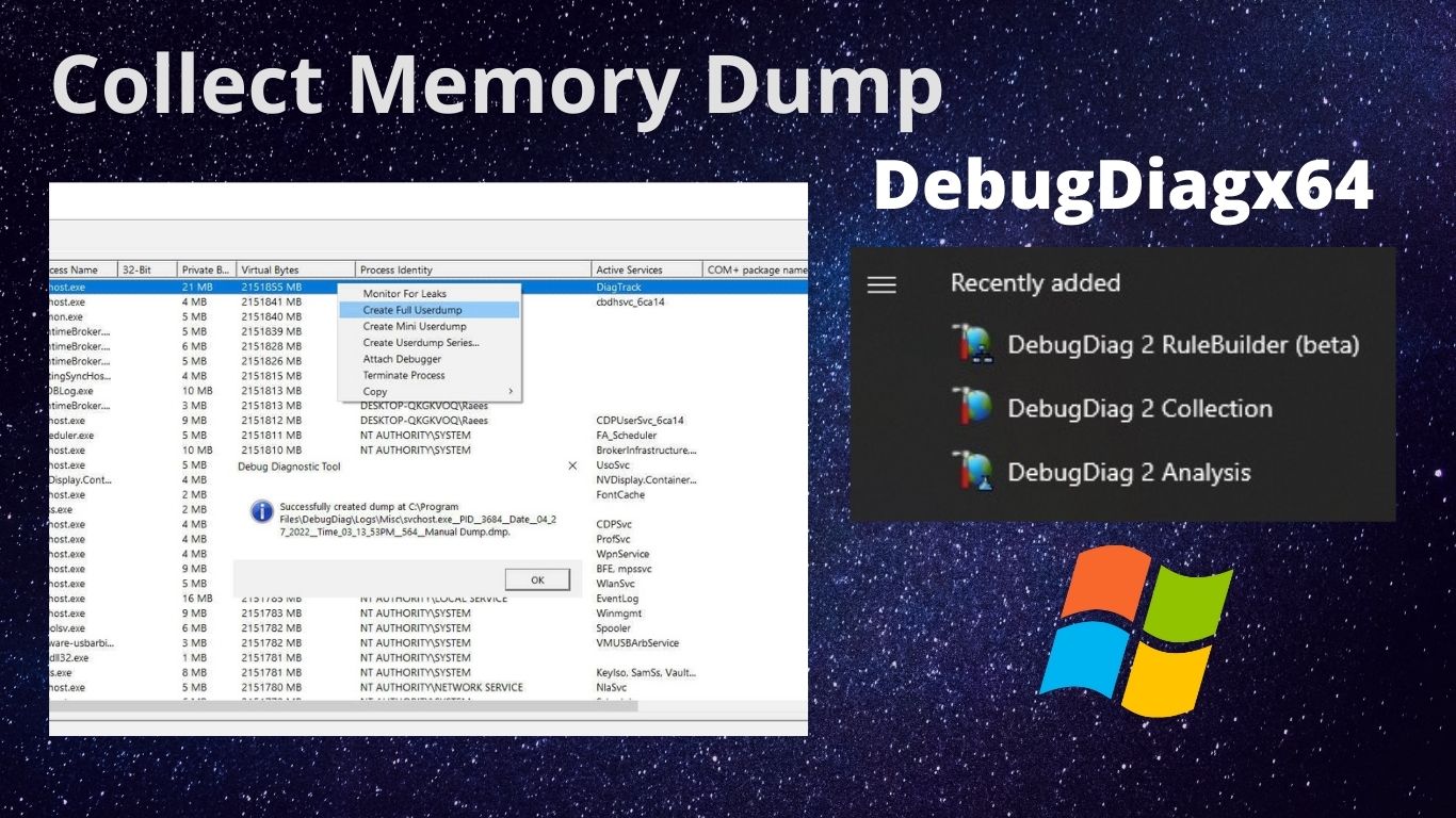 Collect Memory Dump