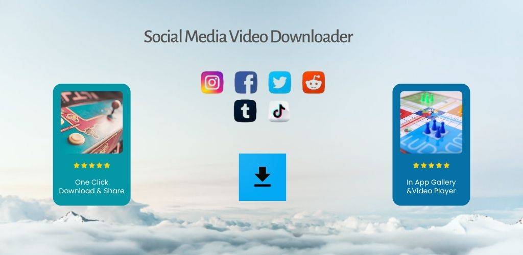 Social media video downloader app