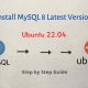 Install MySQL 8 Latest Version