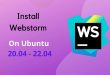 Install Webstorm in Ubuntu 22.04