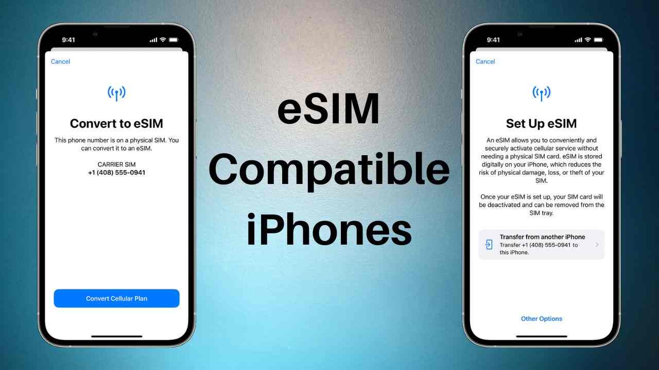 eSIM Compatible iPhones