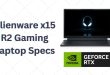 Alienware x15 R2 Gaming Laptop Specs