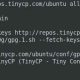 tinycp repo and pgp key