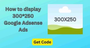How to display 300*250 Google Adsense Ads