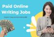 Paid Online Writing Jobs