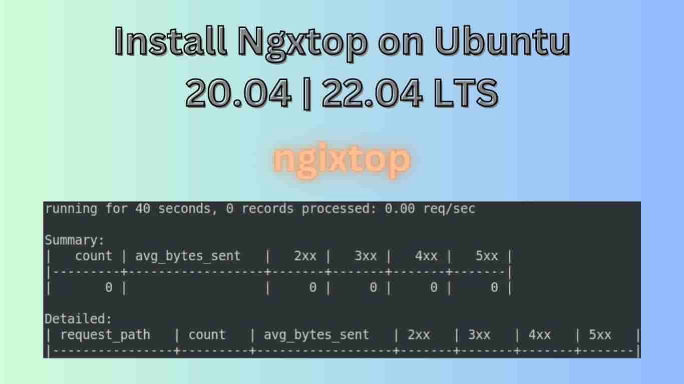 Install Ngxtop on Ubuntu 20.04 22.04 LTS