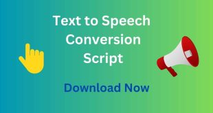 Text to Speech Conversion Script Download