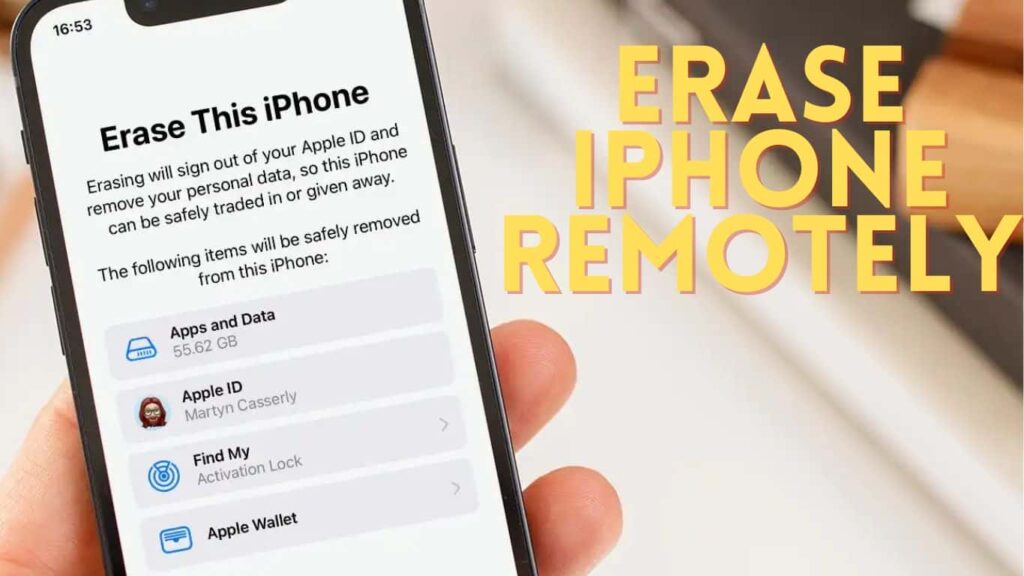 How To Erase Data From Iphone Remotely