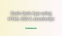 Basic Quiz App using HTML CSS & JavaScript