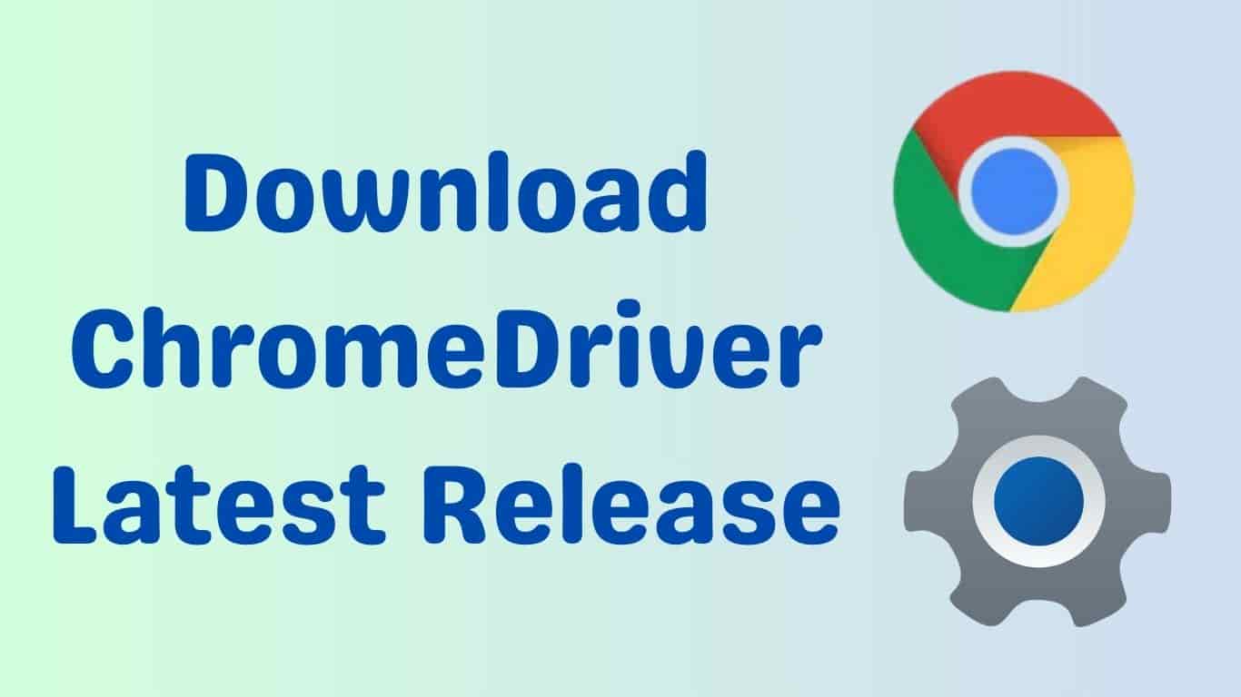 Download ChromeDriver: ChromeDriver Latest Release