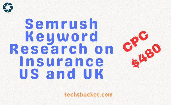 Semrush Keyword Research on Insurance US and UK