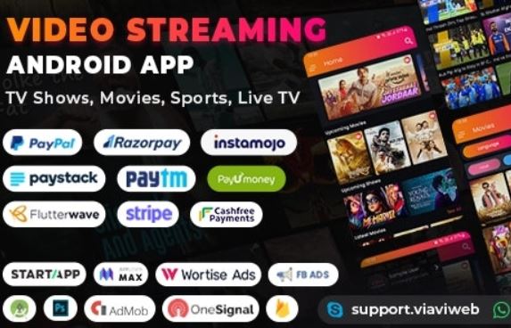 Video Streaming Android App Source Code