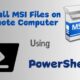 Install MSI Files on Remote Computer