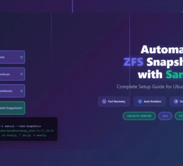 Setting Up Automated ZFS Snapshots with Sanoid on Ubuntu Server